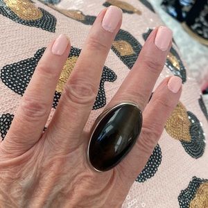 Huge tigers eye statement ring